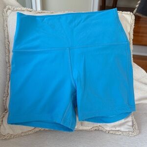 Lululemon Blue Align Bike Shorts